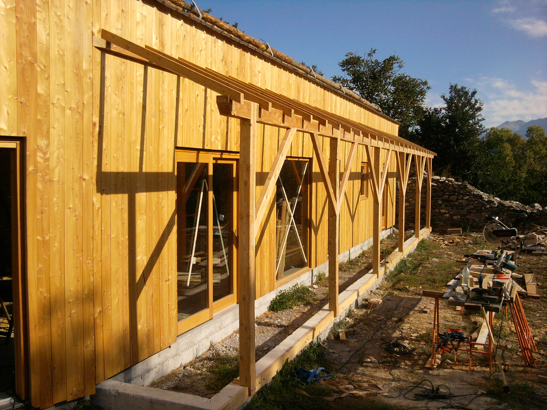 Ossature caissons paille