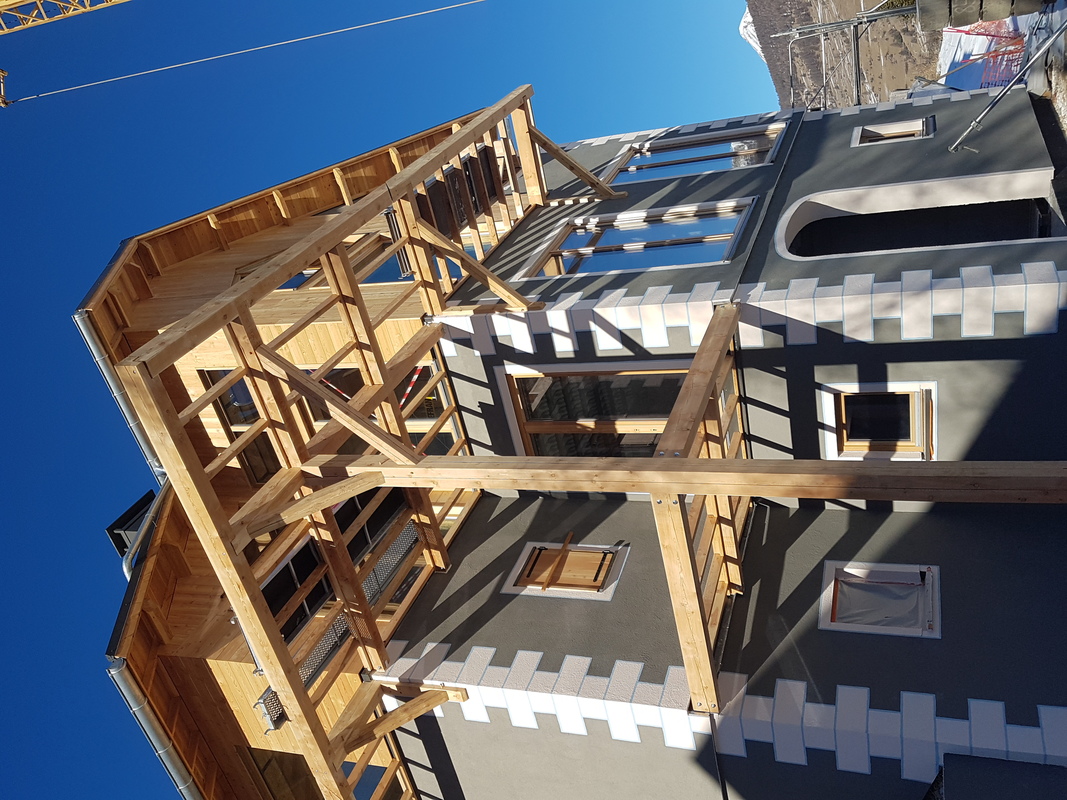 Maison ossature bois paille, Villargaudin, Queyras