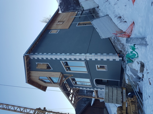 Maison ossature bois paille, Villargaudin, Queyras