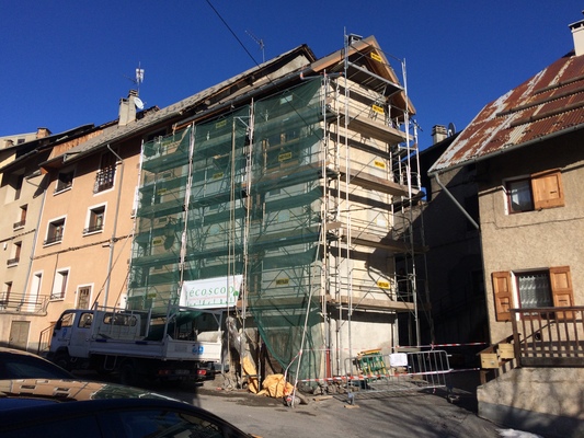 Rénovation thermique de façade à Guillestre