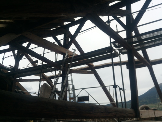 Toiture paille pour grange ancienne