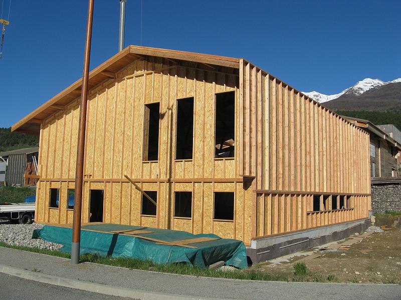 L'atelier prêt a être isolé et bardé.