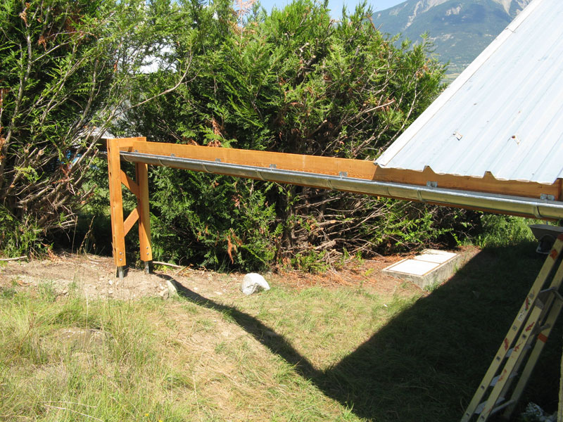 support de gouttière