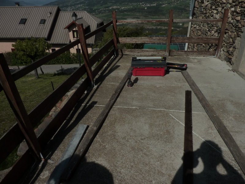 Terrasse en mélèze