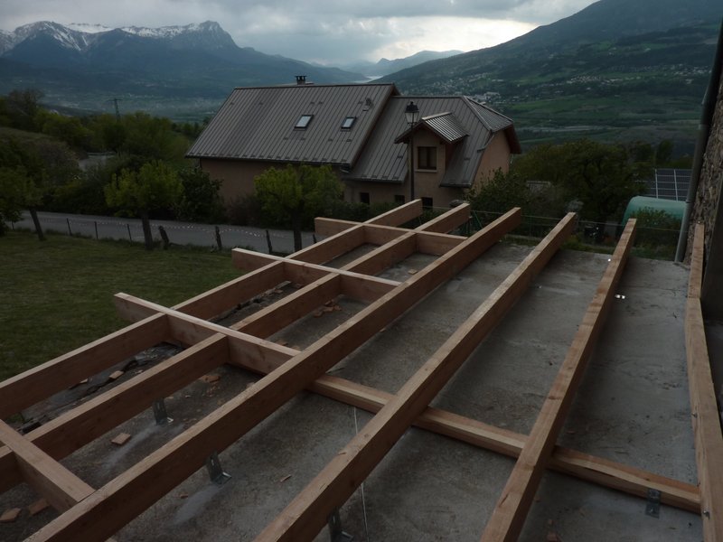 Terrasse en mélèze