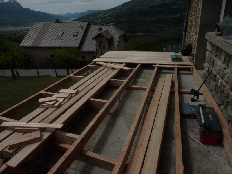 Terrasse en mélèze