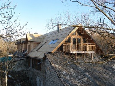 couverture en bardeau de mélèze